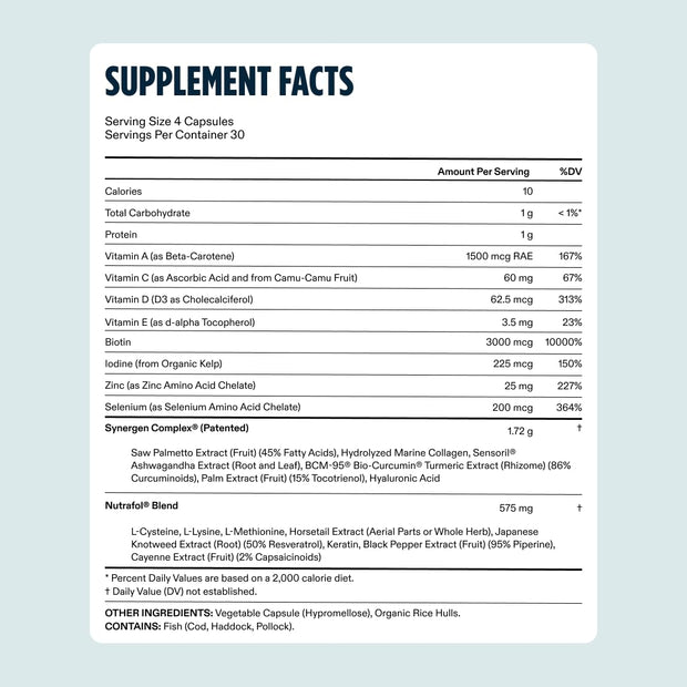 Nutrafol Men's Hair Growth Supplements